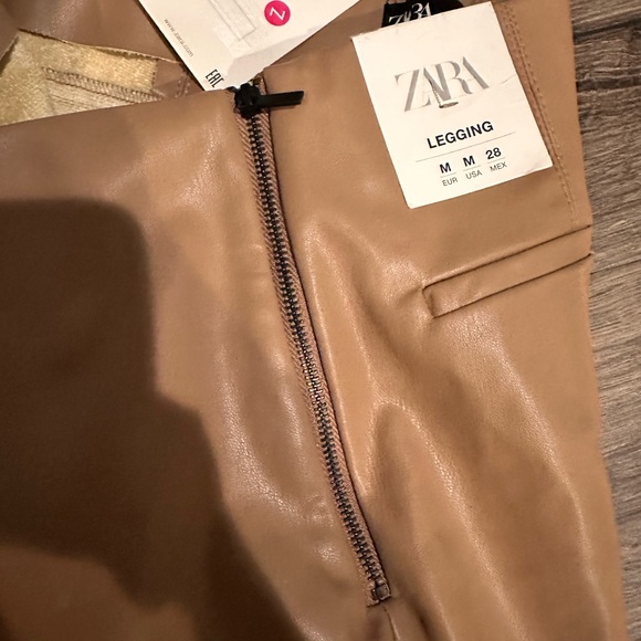 NWT - ZARA Faux Leather Pants - Picture 4 of 4